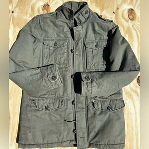 Esprit army green military style insulated size medium jacket